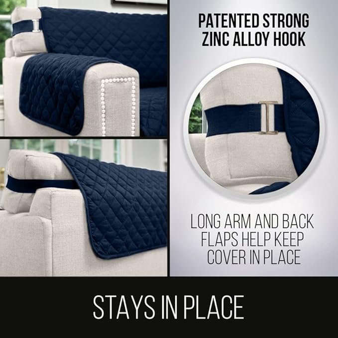 Sofa Shield® Couch Slip Covers for Dogs, Reversible Furniture Protector