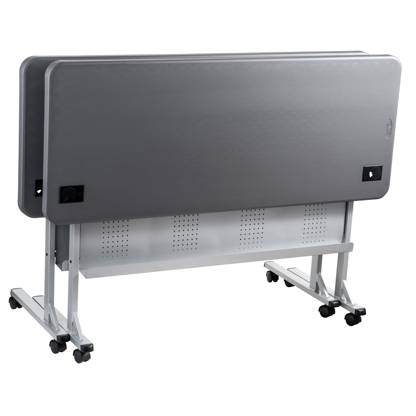 National Public Seating BPFT-2460-20 24 x 60 in. Flip-N-Store Training Table, Charcoal Slate