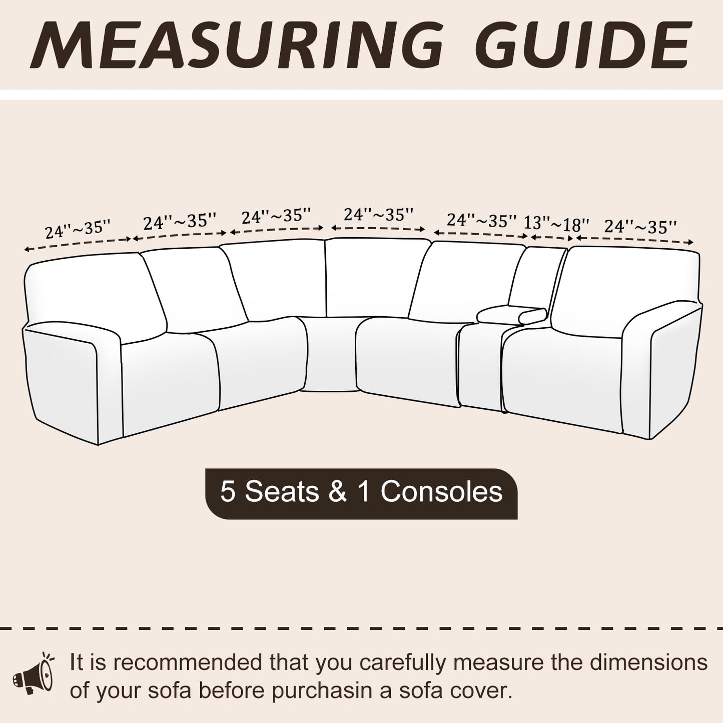 Arfntevss Sectional Recliner Couch Covers Velvet Washable Corner Sectional Sofa Cover for Reclining Stretch Soft Thick L Shape Recliner Slipcover Set (5 Seat with 1 Console Cover, Grayish Green)