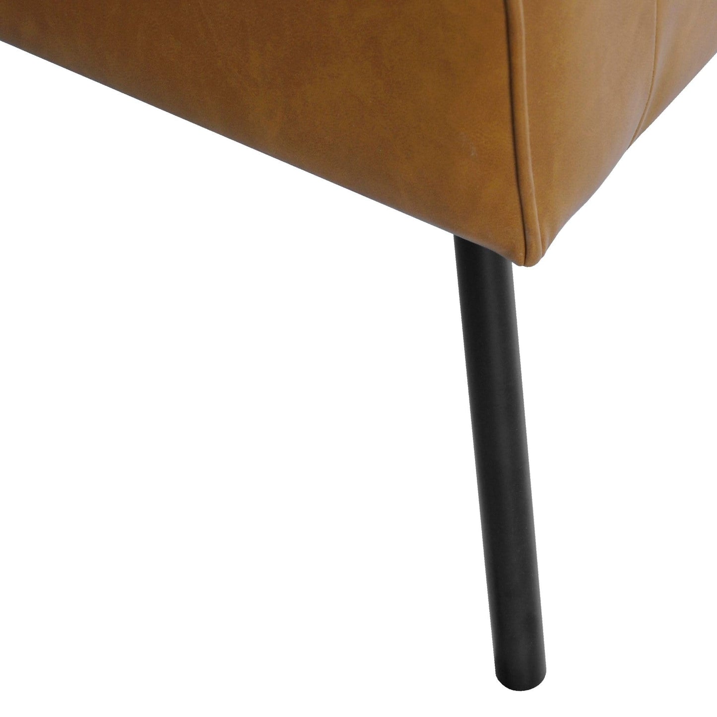 HomePop Modern Faux Leather Modern Accent Chair
