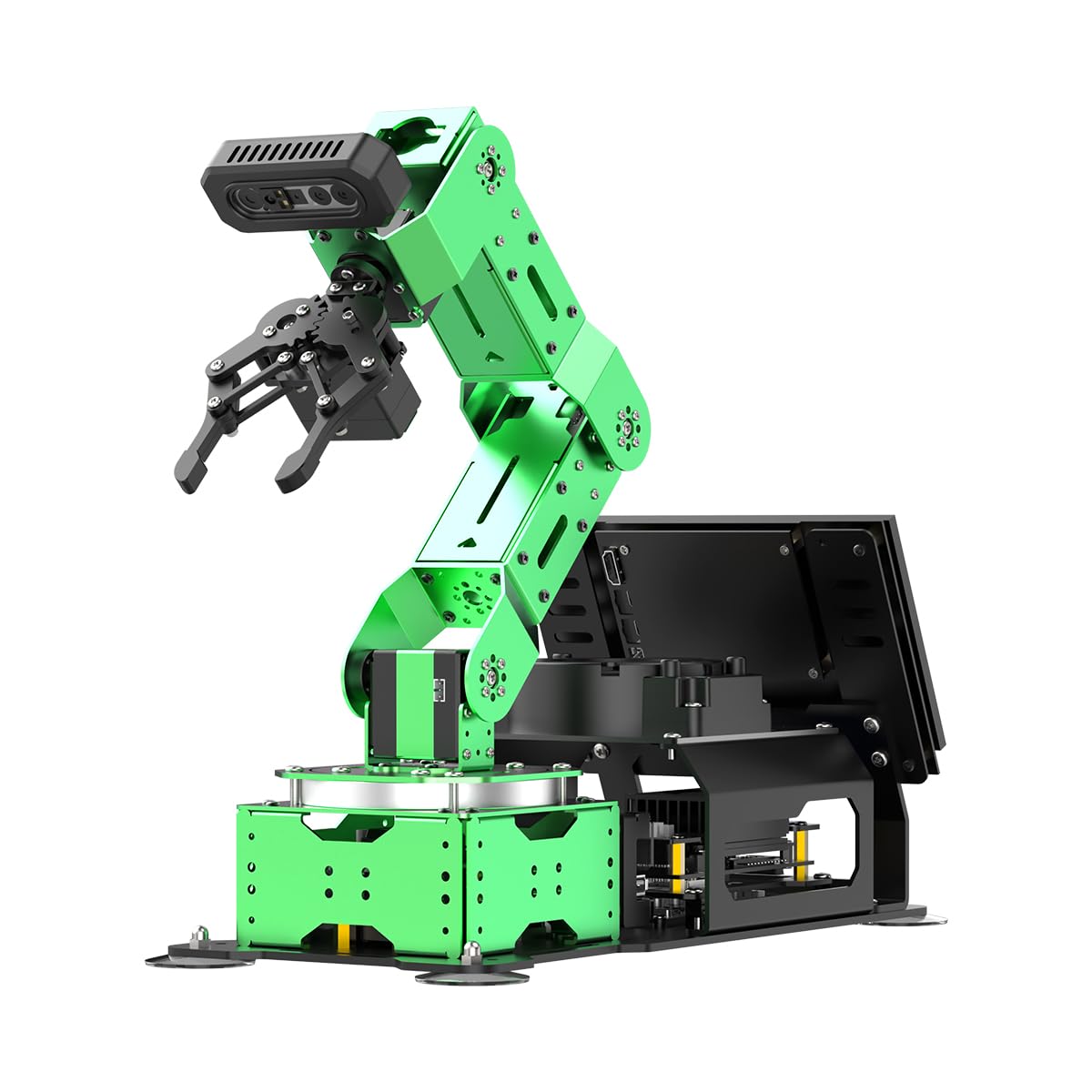 HIWONDER ROS2 ChatGPT Robotic Arm 6DOF Flexible Smart Robot Large AI Models Programming Robot Arm Kit ROS Education AI Vision & Voice Command Scene Understanding, JetArm Ultimate & Jetson Orin Nano 8G