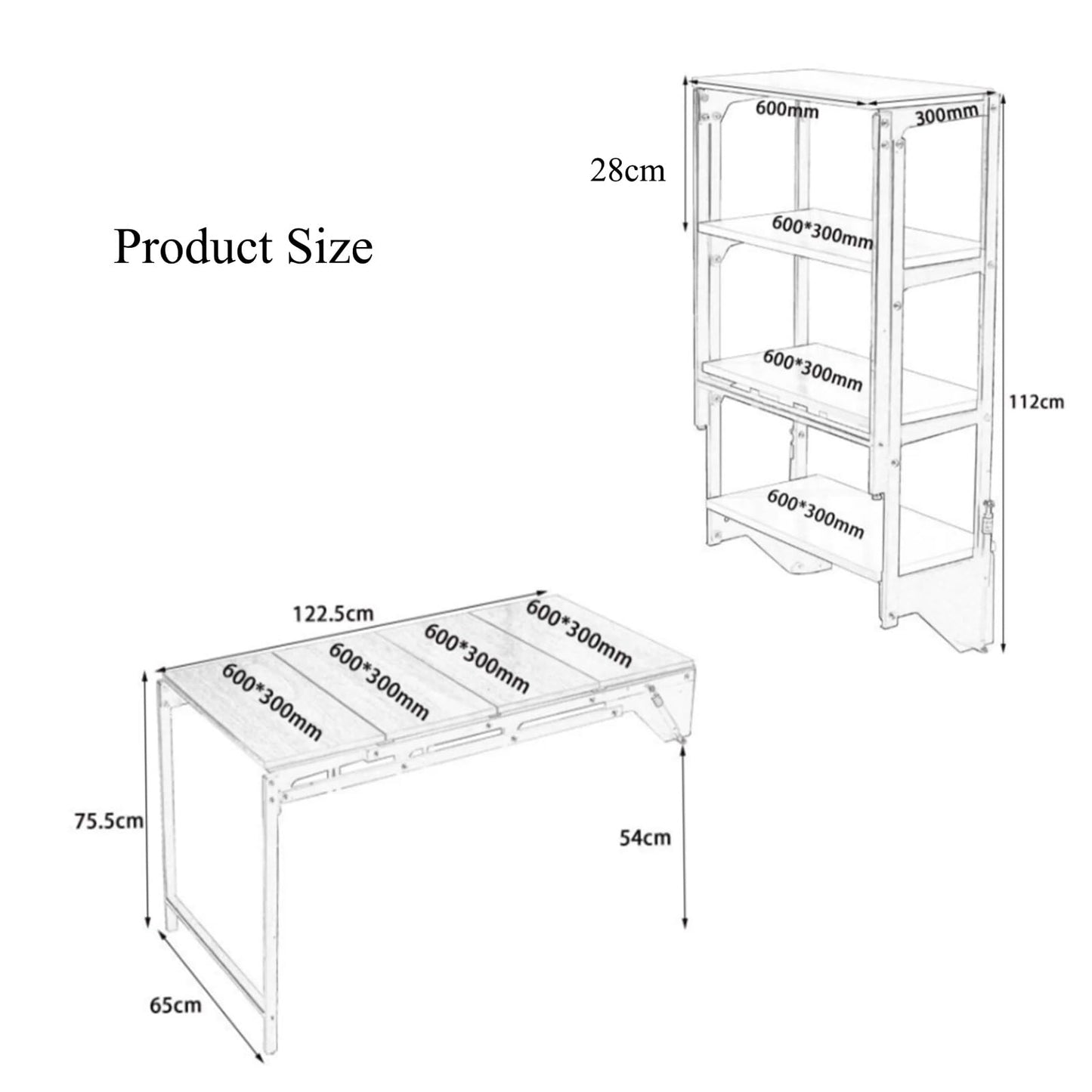 MSHOSAC Wall-Mounted Drop-Leaf Dining Table with Murphy Folding Shelf - Space Saving Multifunctional Workbench & Desk - Wall Mounted Storage Table for Dining