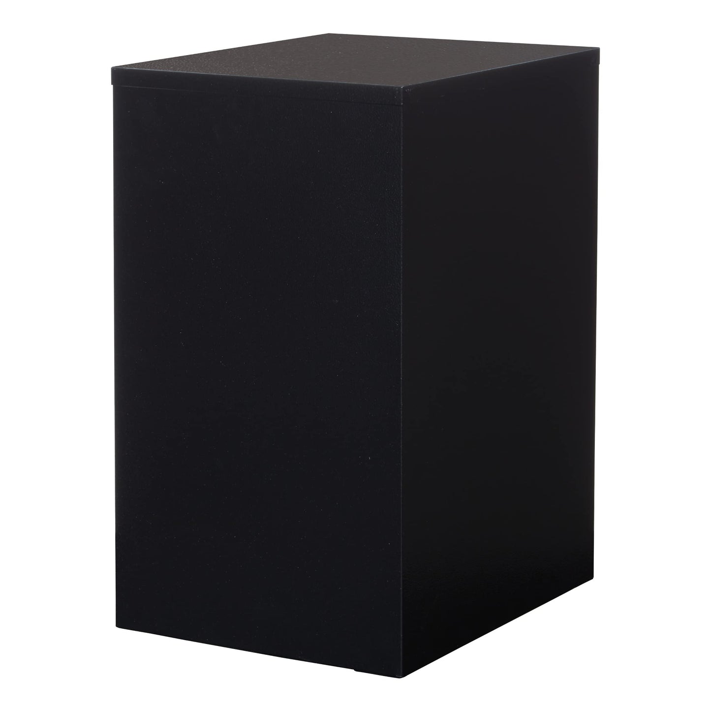 OSP Home Furnishings 2 Drawer Locking Metal File Cabinet, Black