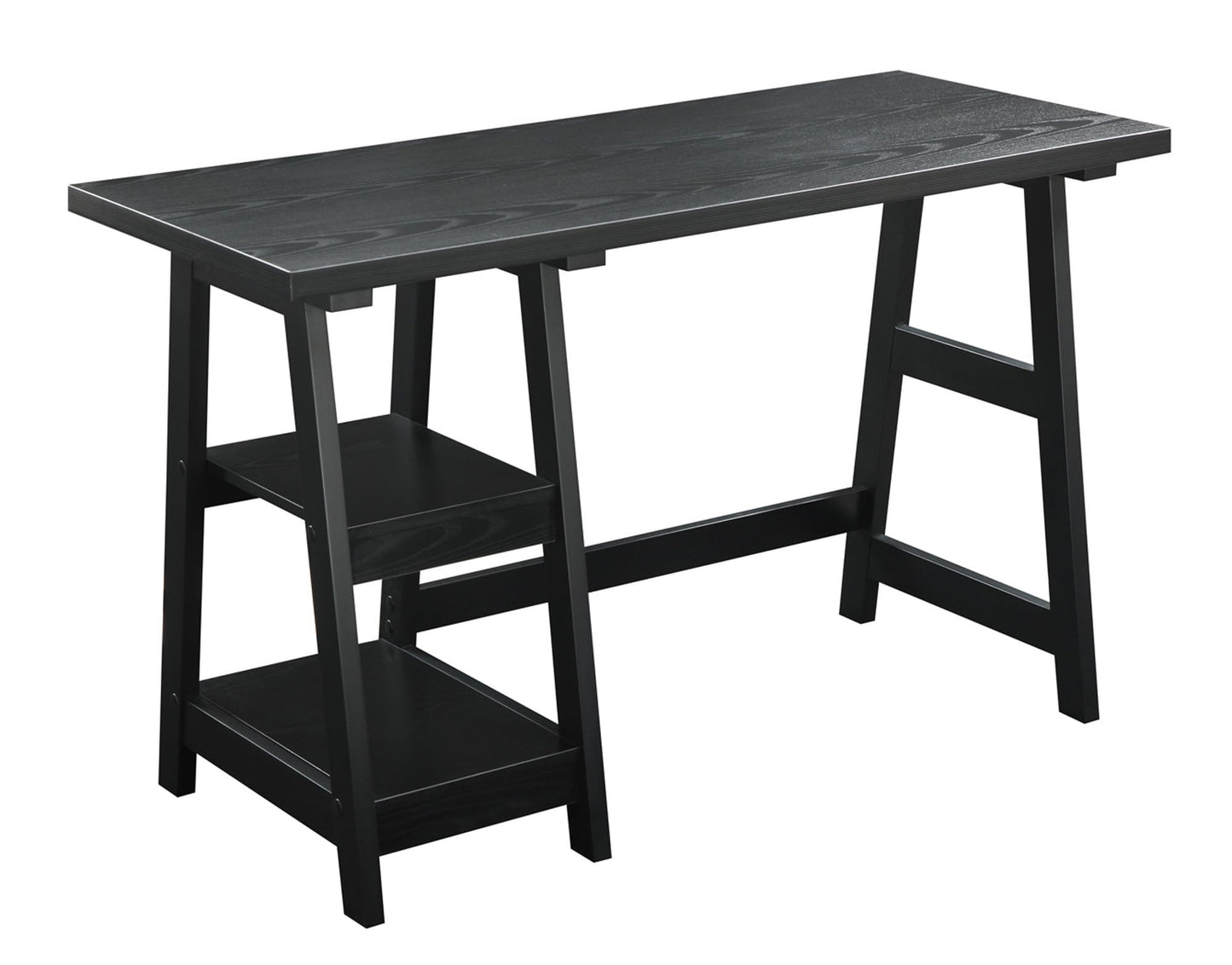 Convenience Concepts Trestle Desk, Black