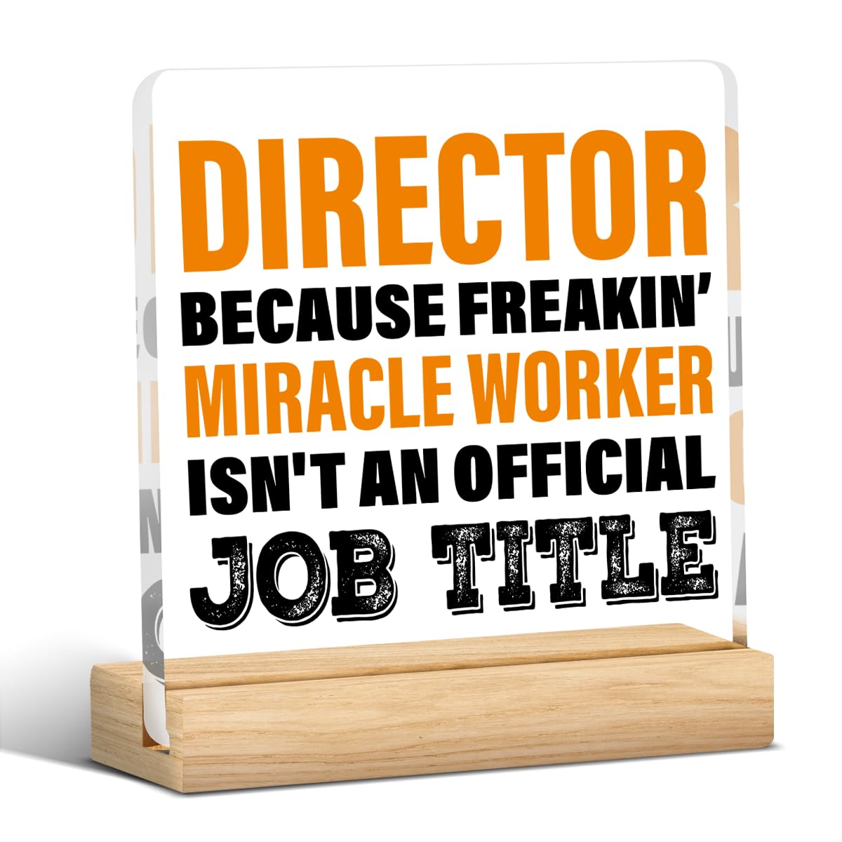 Director Gifts for Women Men Thank You Appreciation Birthday Chirstmas Gifts for Movie Maker Director Clear Acrylic Decor Sign for Home Office Desk Table Shelf 4X4 Inch Acrylic1707