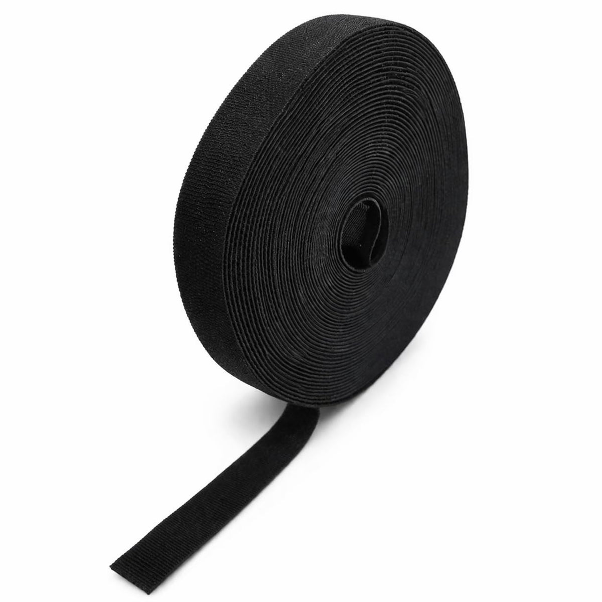 10 Self-gripping Rolls Designed for IDF, Server Racks & Data Centers | Structured Cabling | Cable Wrap for Fiber Optic Cable and Tenecom Cable System Installs (Black)