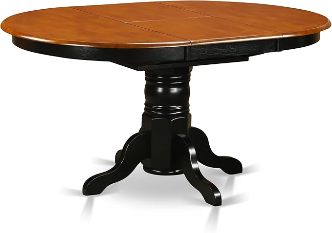 East West Furniture AAVT-BLK-TP Avon Kitchen Dining Table