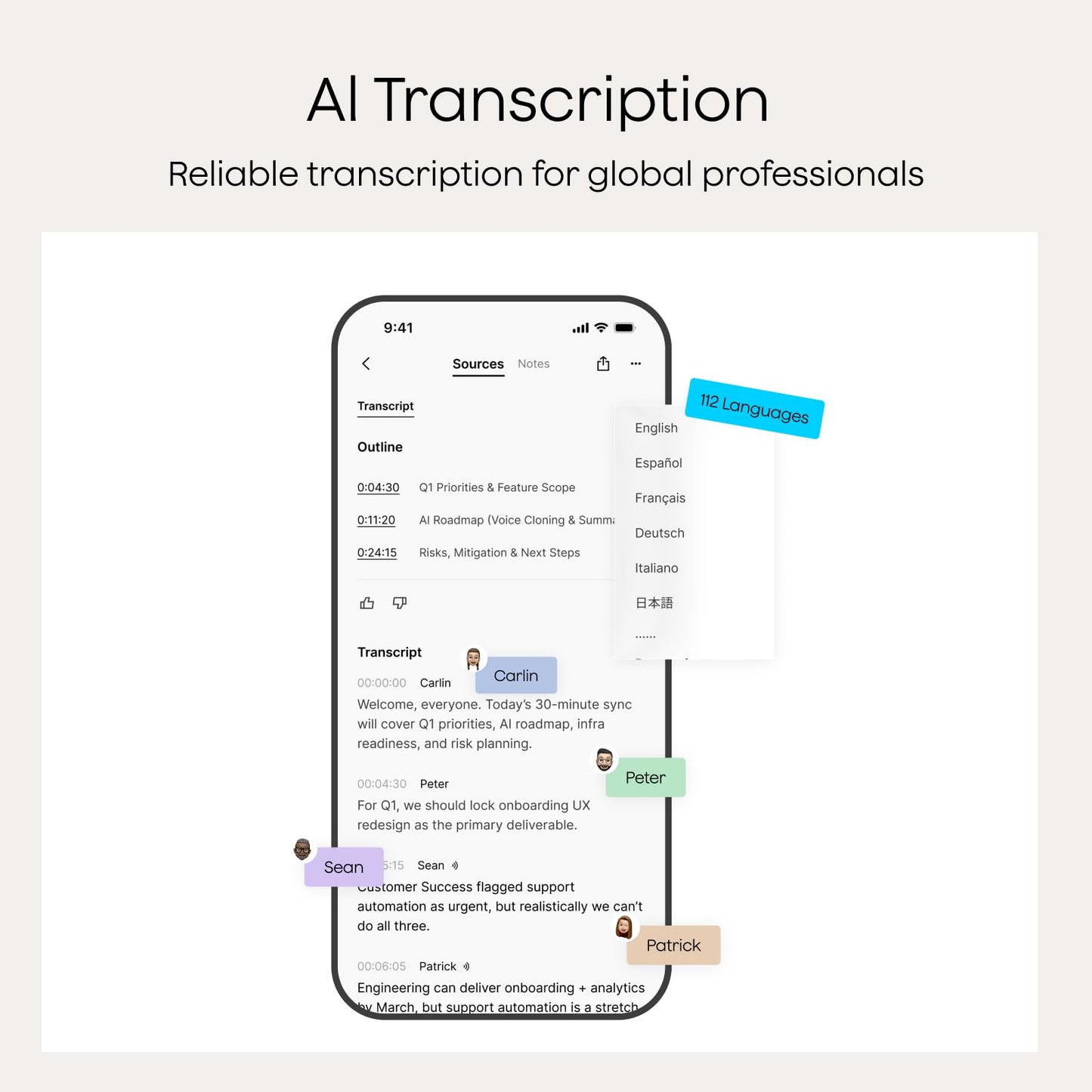 Plaud Note AI Voice Recorder, Note Taker w/Case, App Control, Transcribe & Summarize with AI, Support 112 Languages, for Meetings, Calls, Lectures, Professionals, Teams, Starlight, Non-Pro Version