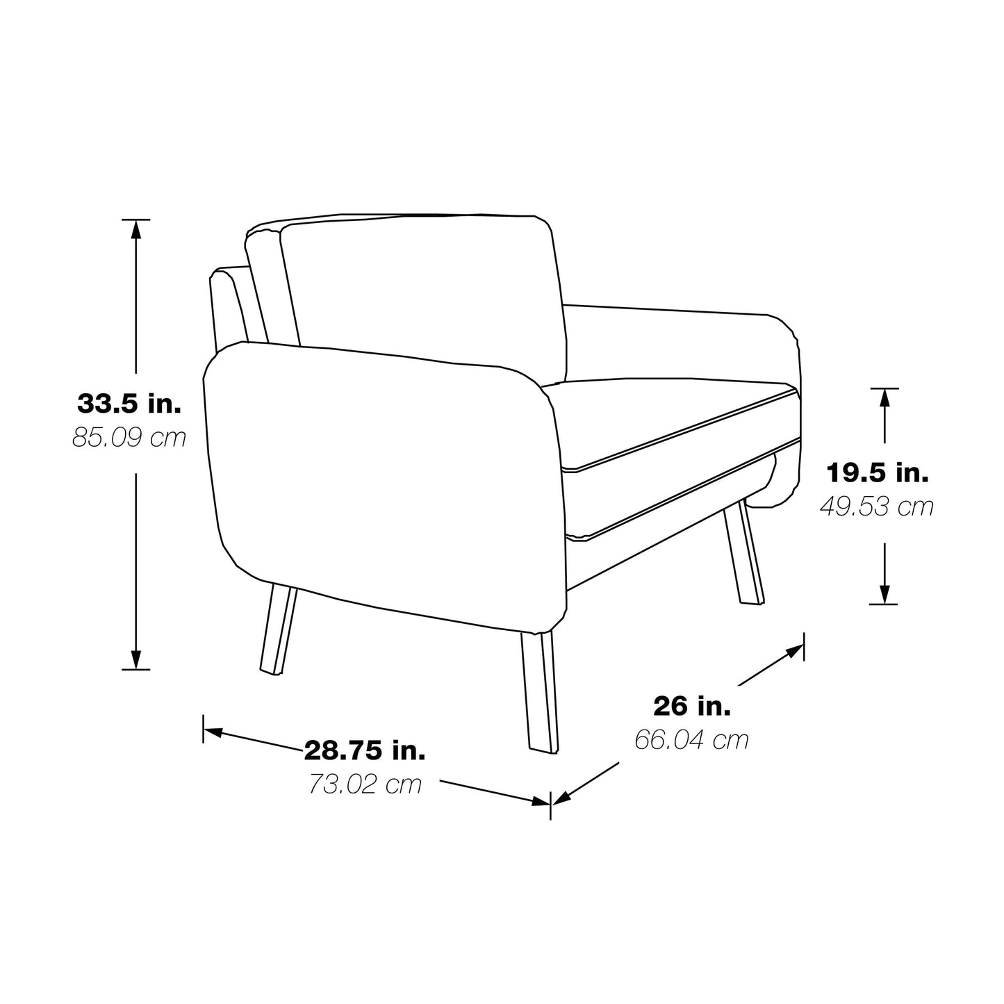 Office Star Modern Office Lounge Seating with Chrome Legs, Club Chair, Charcoal Fabric