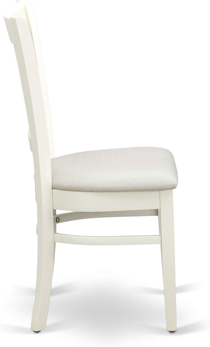 East West Furniture NDVA3-LWH-C 3 Piece Kitchen Table & Chairs Set Contains a