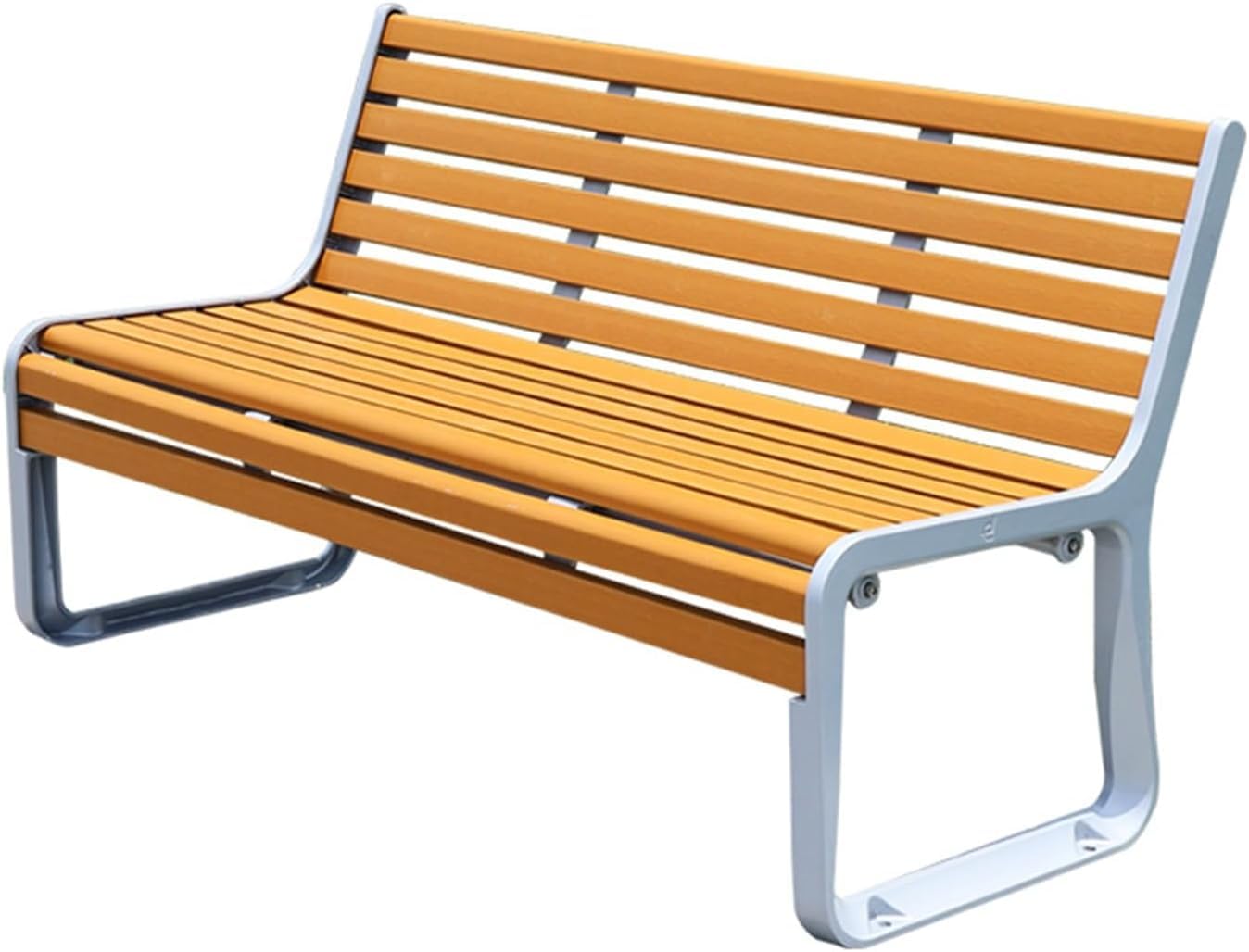 This All-Weather Large Metal Bench, Durable Cast Aluminum Outdoor Patio Seating for Garden, Backyard, Park, Lawn & Deck – 150cm Long