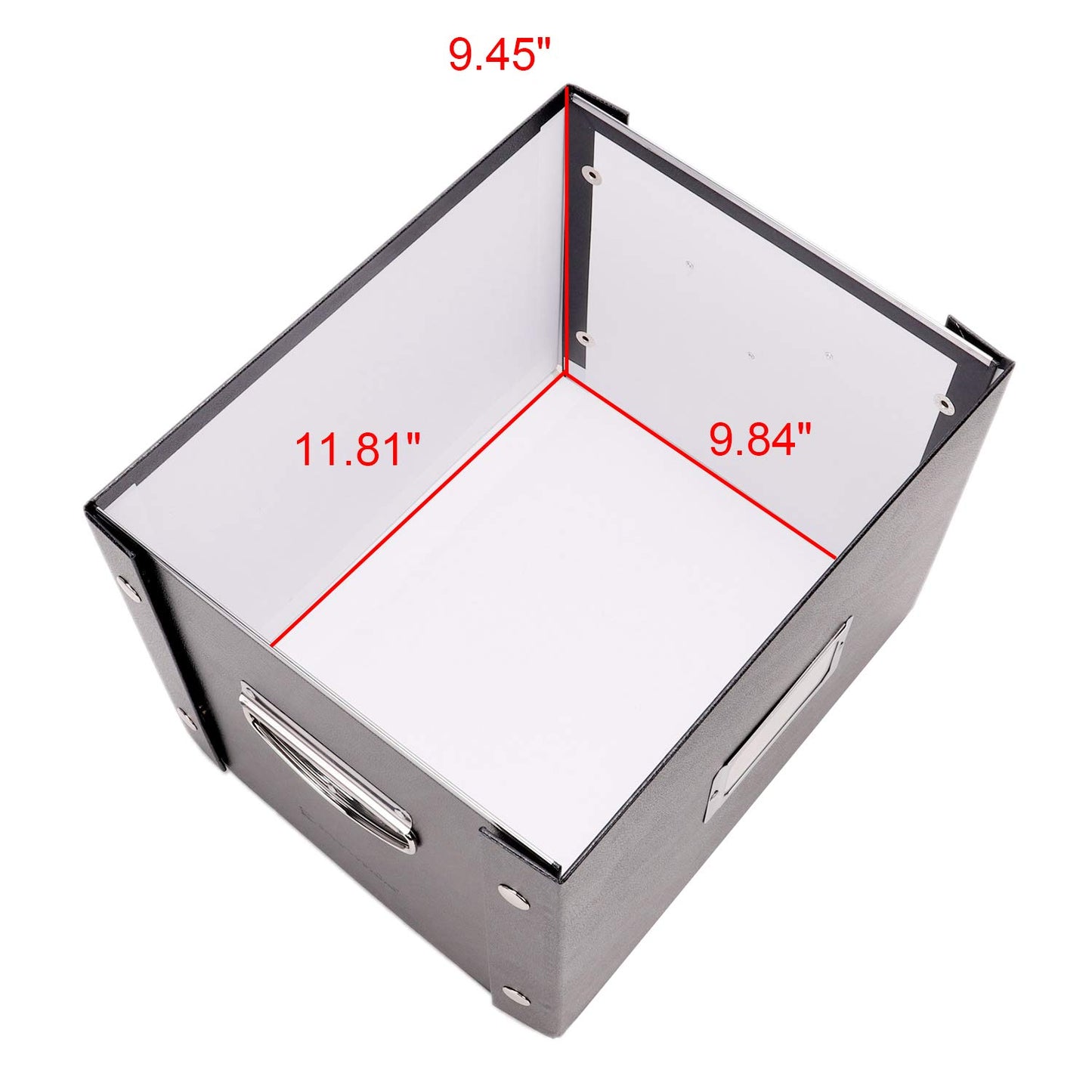 Snap-N-Store File Storage Box & Organizer - 2 Pack - 13.25 x 10.75 x 9.875 Inch Letter Size Portable File Boxes with Lids for Documents - Back To School Supplies for College Students - Black