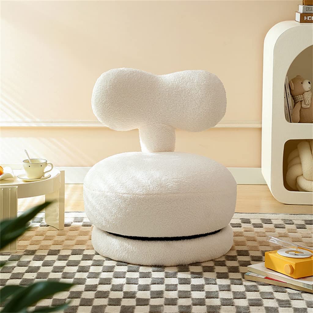 ONMYJFD Rotatable Single Lazy Susan Casual Small Seat Chair Makeup Stool Furniture Stool Bedroom