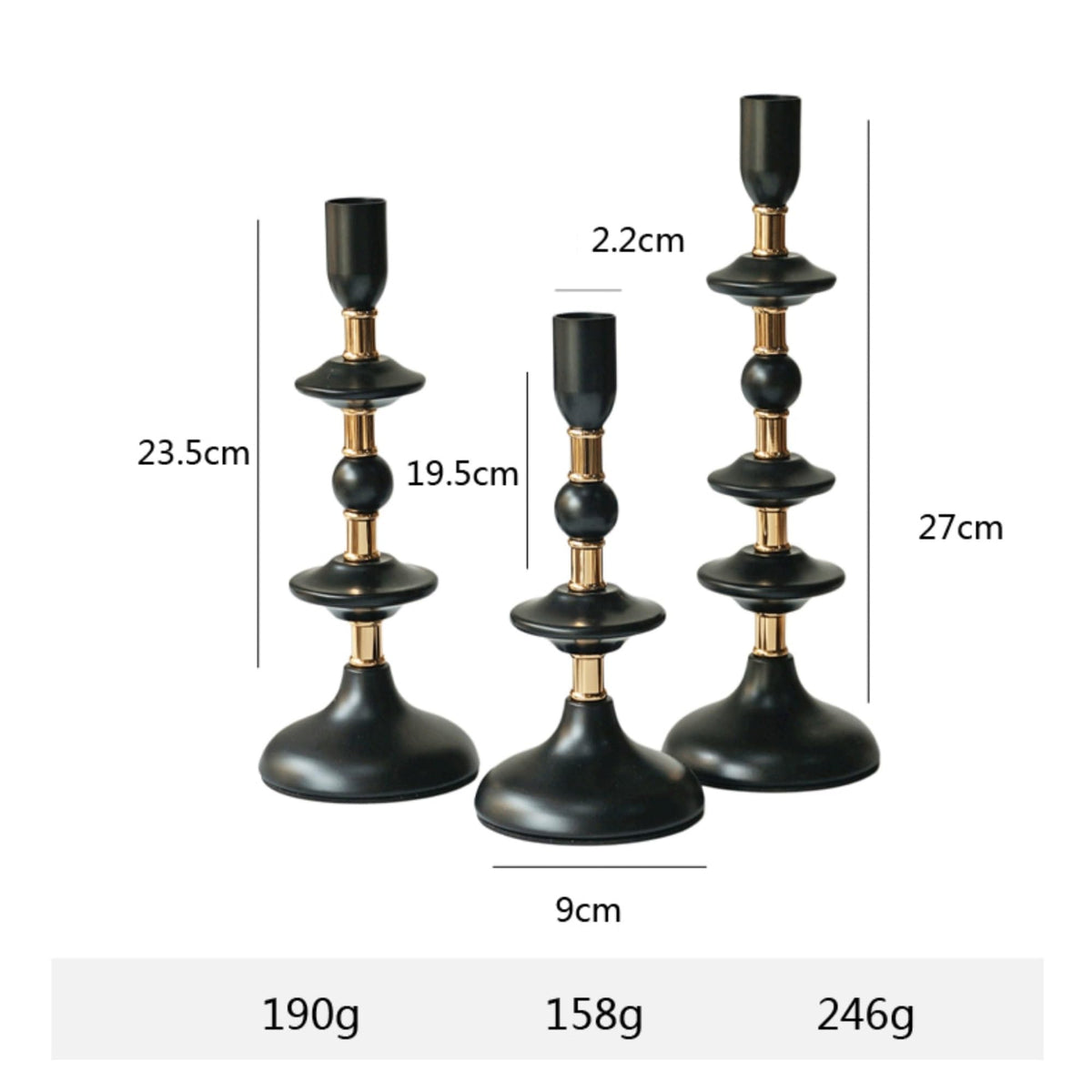 Candlestick Holders Candlestick Iron Decorative Ornament Candle Pedestal Candle Holders ﻿for Dinner Room Table ﻿ Candle Holders(Small)