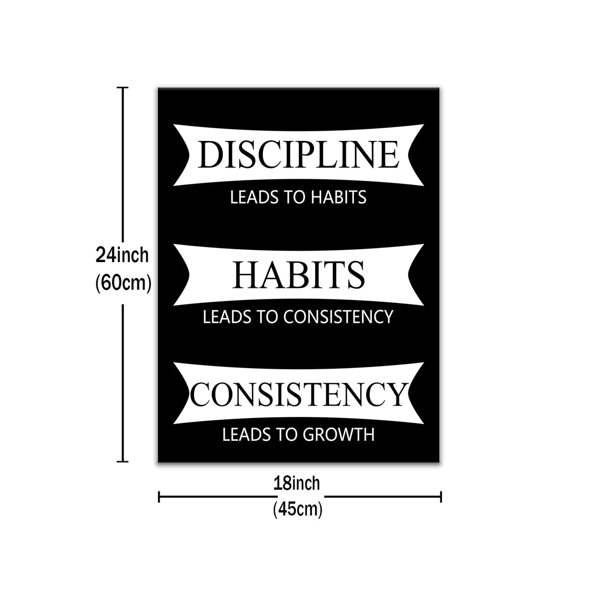 DINGFUN Motivational Wall Art Office Decor Inspirational Entrepreneur Quotes Canvas Positive Poster Painting Artwork for Modern Home Bedroom Study Room Living Room Picture Ready to Hang [18''Wx24''H]