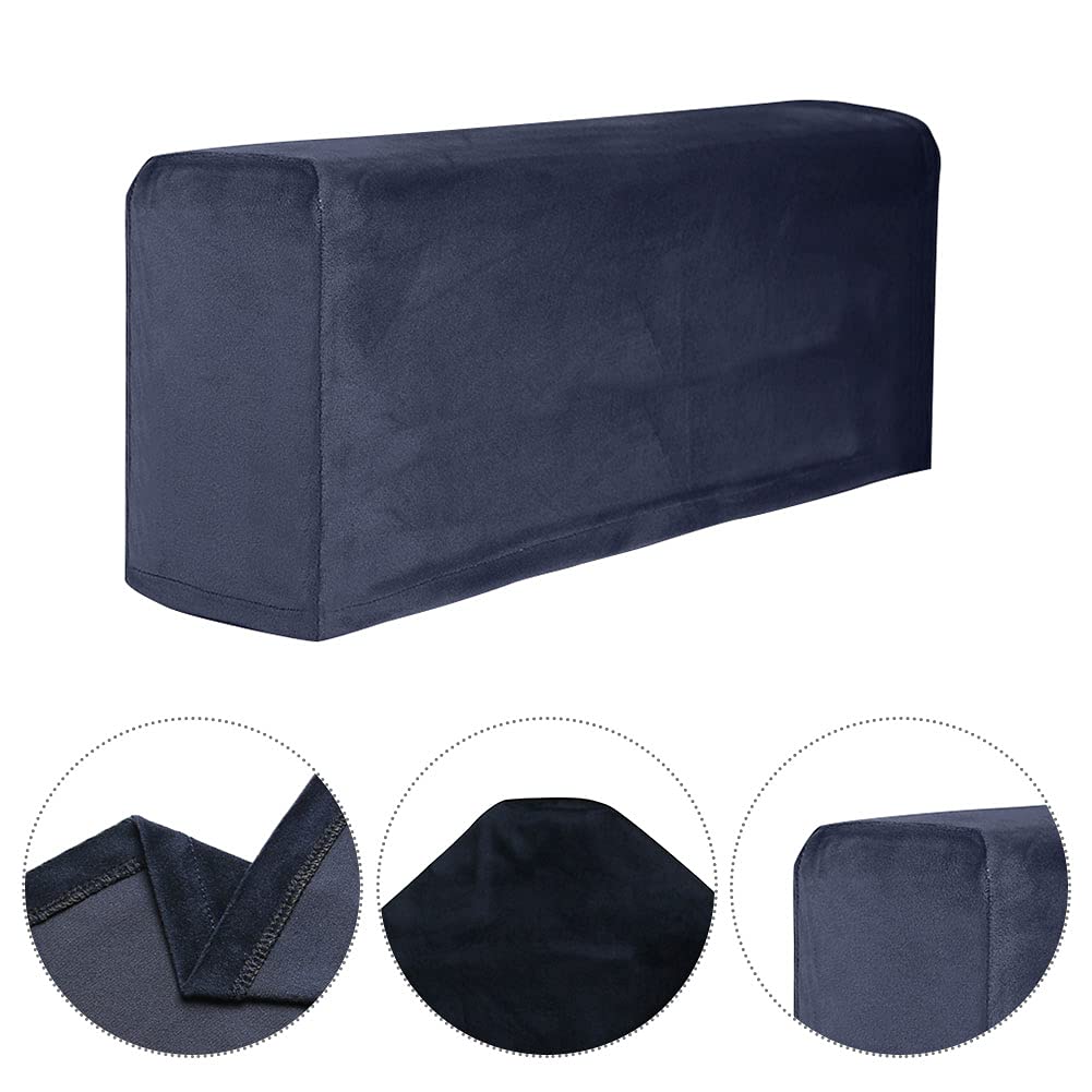 Ovrilossa 1 Pair Stretch Couch Arm Cove-r, Sofa Armrest Cove-r, Elastic Ant-i-Slip Couch Protec-t Slipcovers for Recliner Armchair