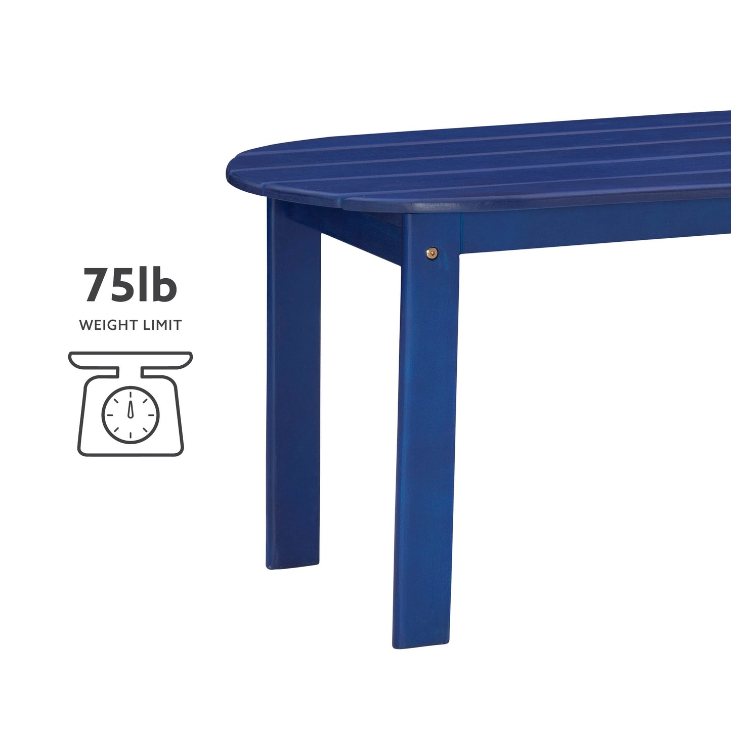 Linon Jayde Outdoor Blue Adirondack Coffee Table
