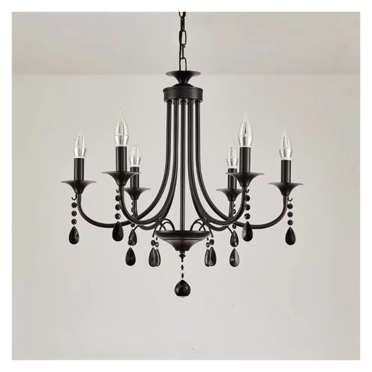 American Luxury Crystal Pendant Light Living Room Restaurant Bedroom Kitchen Cafe E14 Candle Light Chandelier,Comfortable Lighting