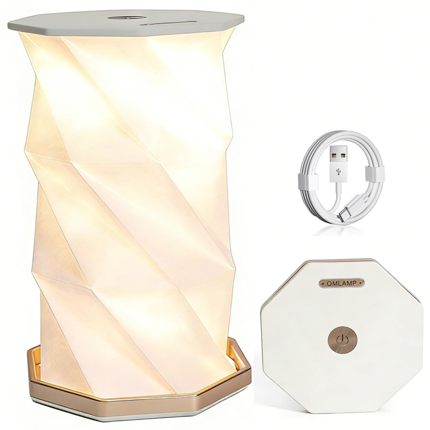 RYBG Portable Foldable LED Desk Lamp,24V 300Ah Dimmable Touch Control Light Art Lamp,Portable Rechargeable Mini Desk Lamp for Travel, Bedroom, Study Room, and Camping Ideal Gift
