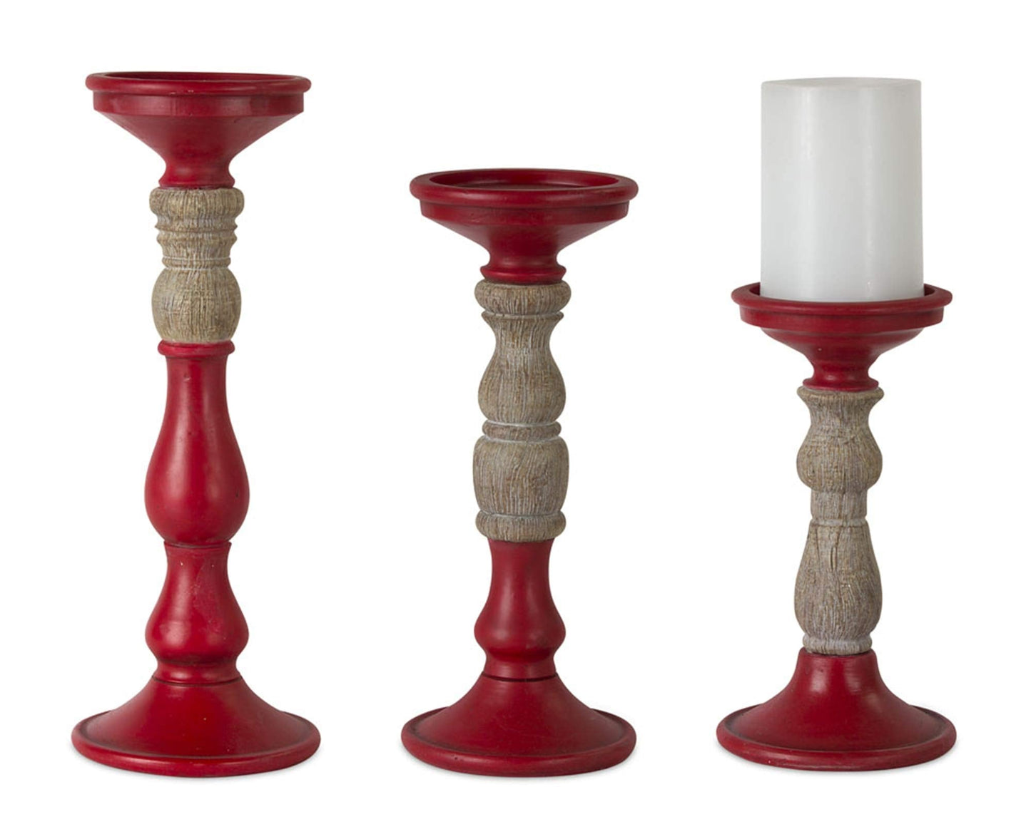Melrose 80858 Candle Holder, Set of 3, Resin