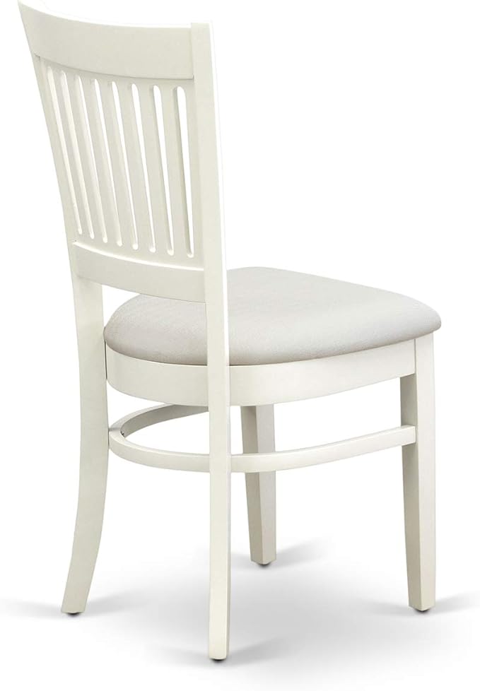 East West Furniture NDVA3-LWH-C 3 Piece Kitchen Table & Chairs Set Contains a