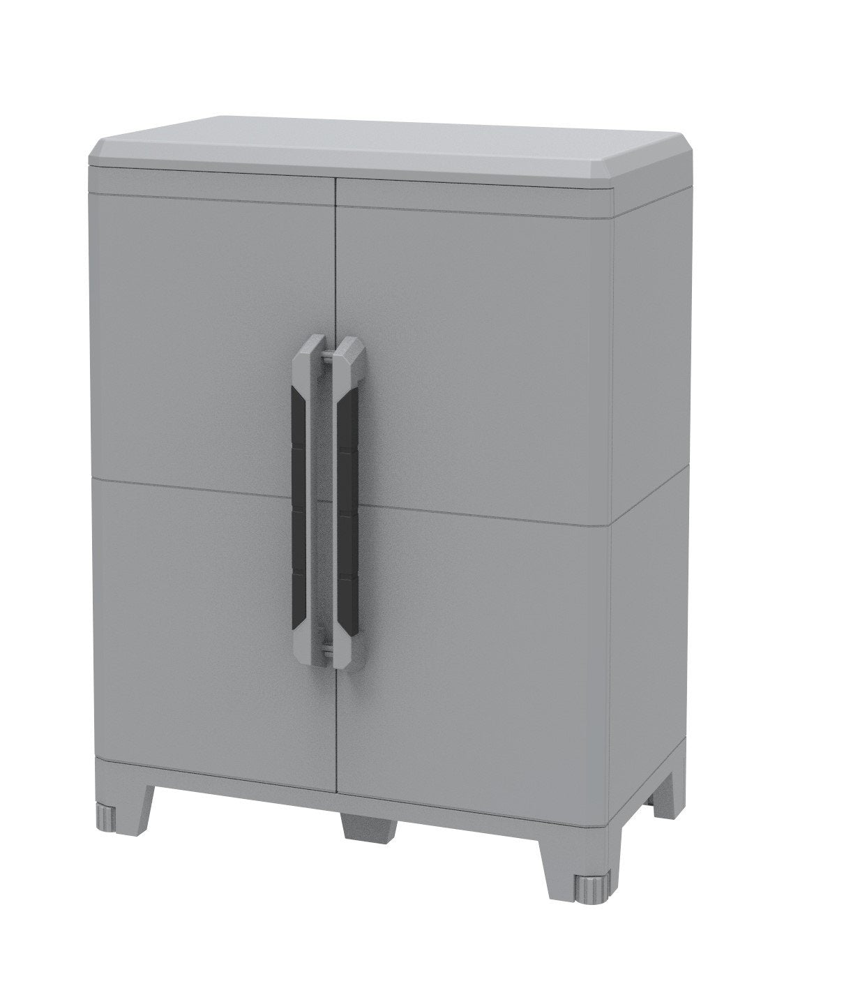 Terry, Transforming Modular 2, Cabinet with a Modern and Linear Design Suitable for Any Environment, (up to 40 kg evenly distributed), Grey, 78 x 43.6 x 101.6 cm