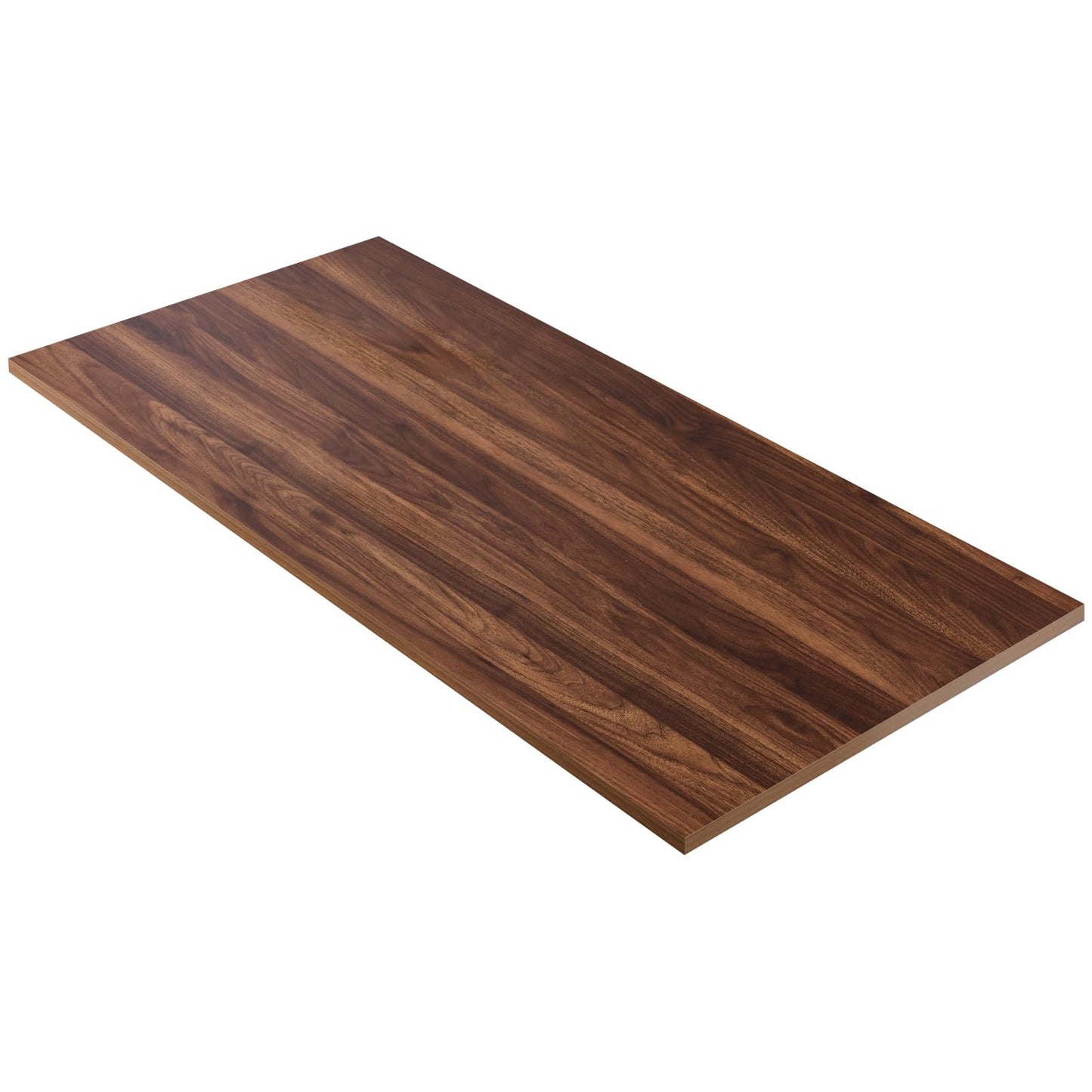 Kaboon Universal Tabletop 48"x26", Solid One-Piece Melamine Table Top, Double Desk L-Desk DIY, Home and Office,Dark Walnut