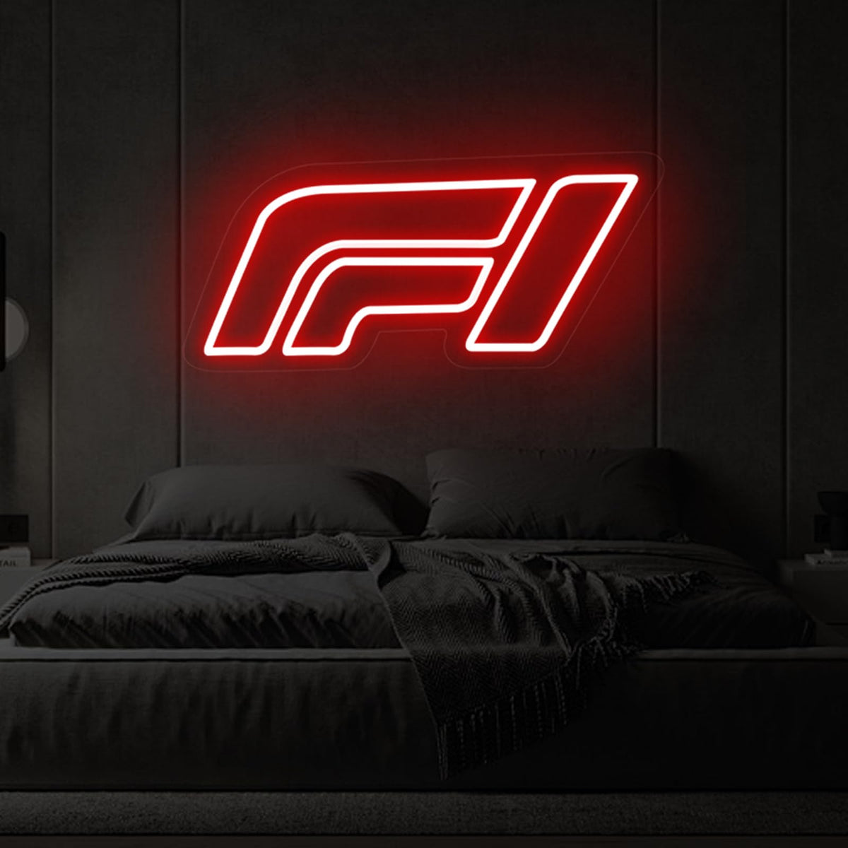 Racing Logo Neon Sign, MotorSport LED Light, Racing Sports Neon Sign, Garage Decor, Sport Car Sign, Racing art Decoration, 15.7"x7.1"