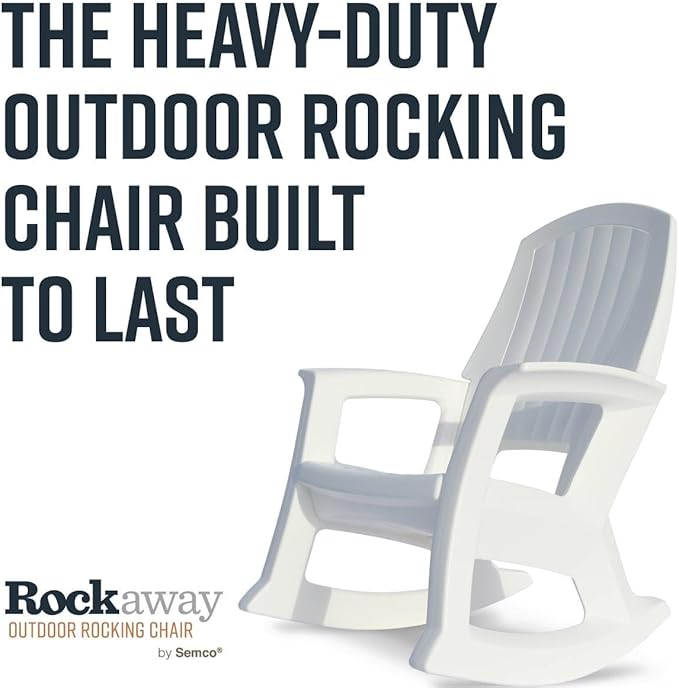 Semco Rockaway Heavy Duty Polyethylene All Weather Outdoor Patio or Deck