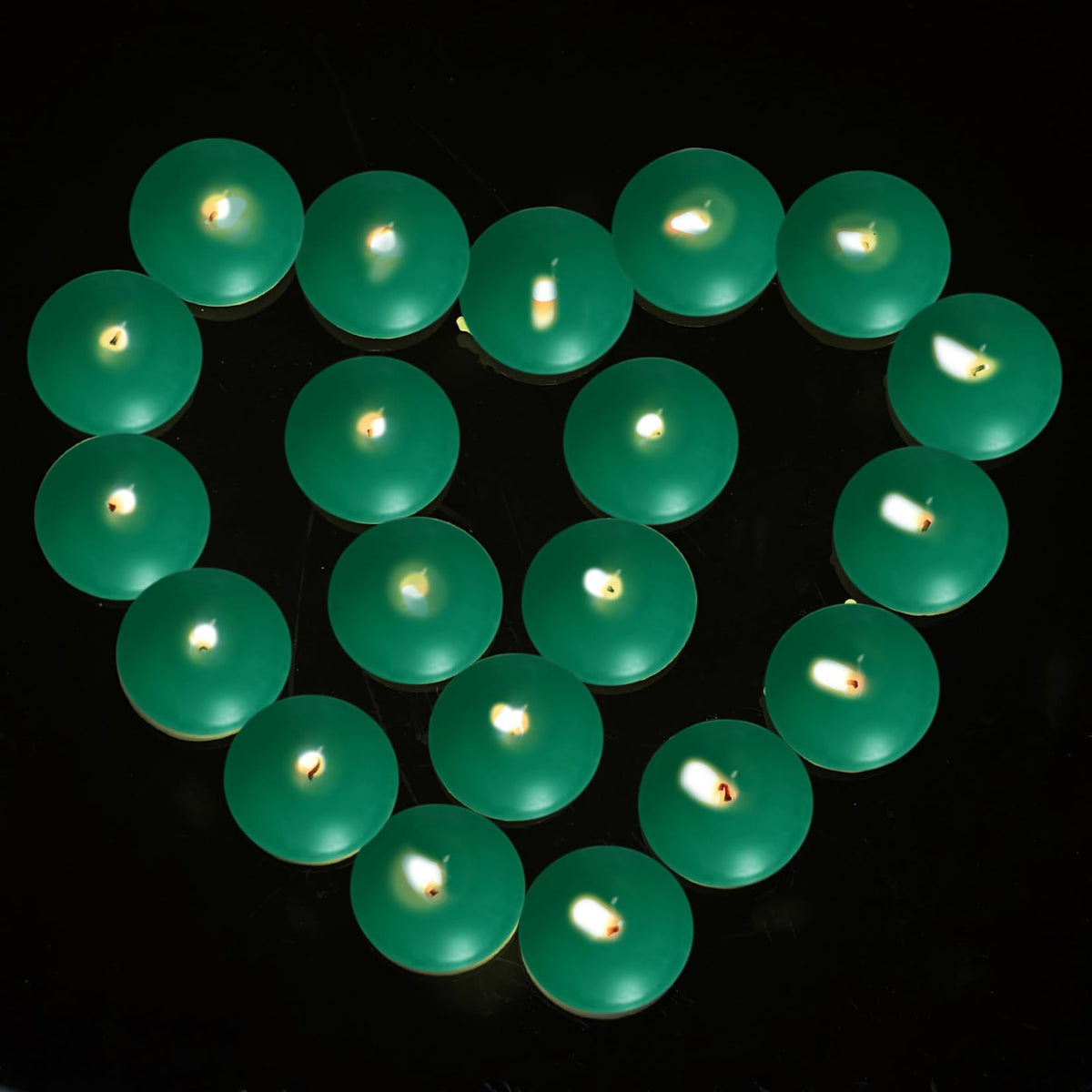 20 Pcs Floating Candles Centerpieces, 1.5 Inch Unscented Floating Candles Small Decoration for Valentine's Day, Thanksgiving, Wedding and Home Decor