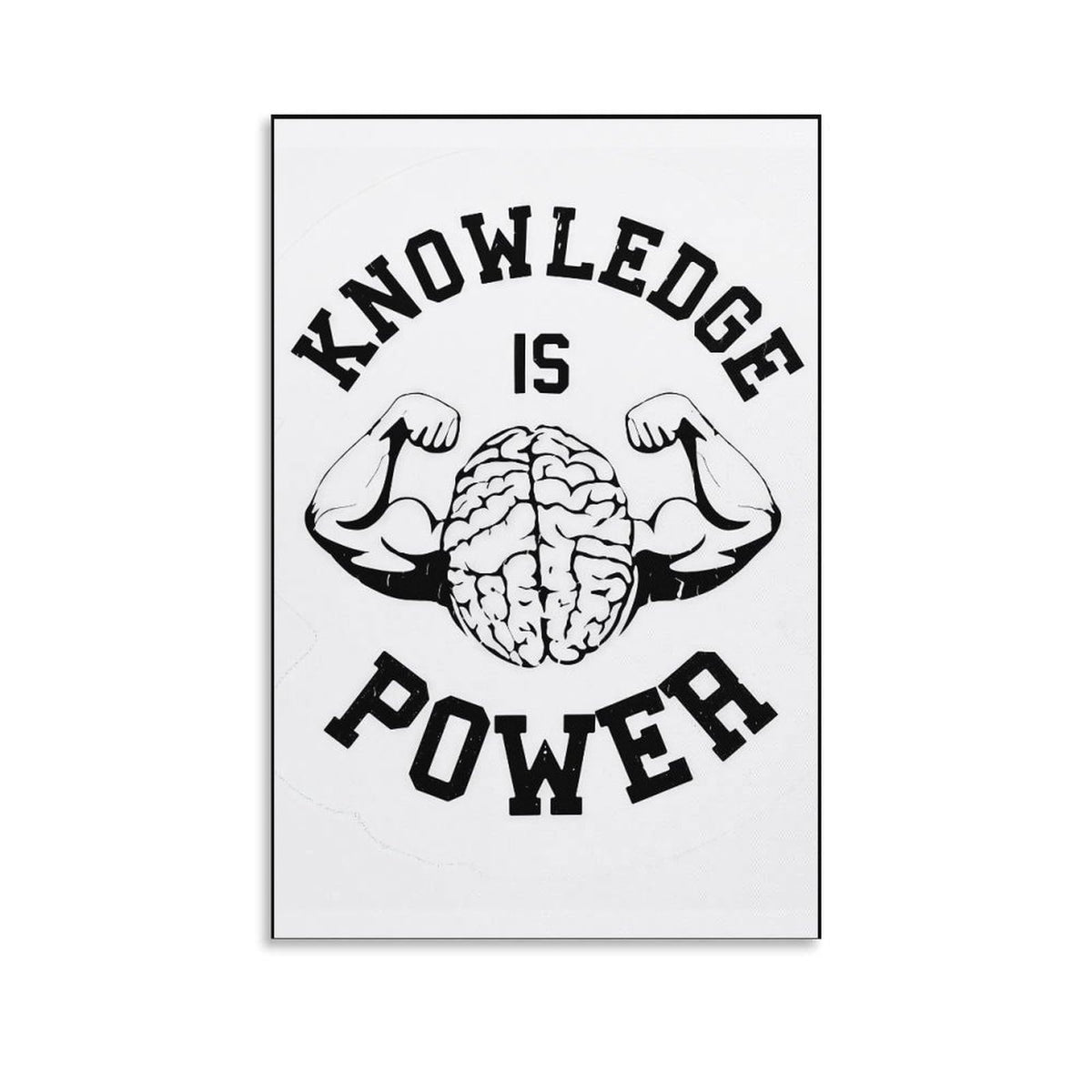 JHXNJDPOST Inspirational Poster Knowledge Is Power Educational Canvas Wall Art Aesthetic Decorative Painting Living Room Classroomstyle-11 12x18inch(30x45cm)