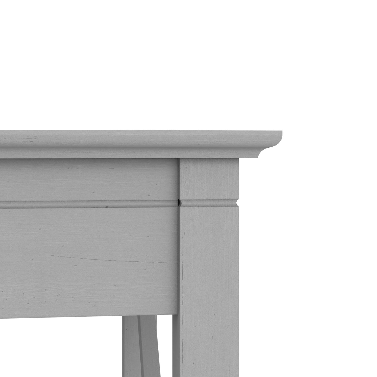 Bush Home Key West 60W Modern Farmhouse L Shaped Desk in Cape Cod Gray, 60-Inch Corner Computer Table for Home Office Workspace