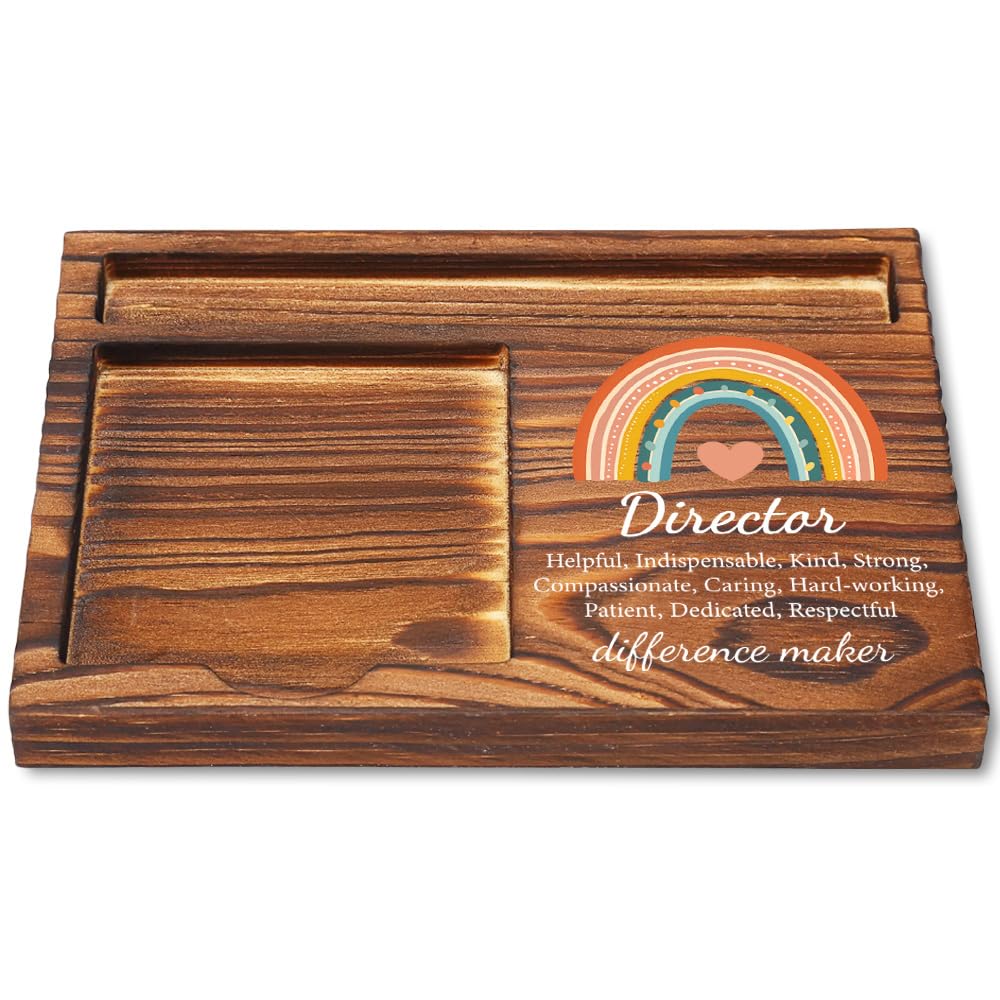 Director Gifts, Wooden Sticky Note Holder, Elegant Office Desk Accessory for Directors, Director Appreciation Gift for Women, Ideal for Birthdays, Christmas, or Thank You Occasions YCB109
