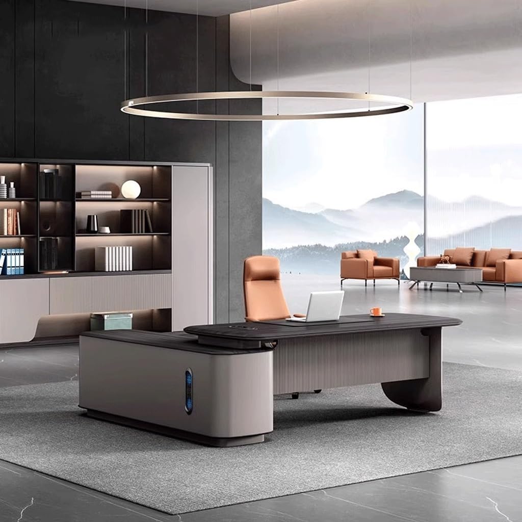 ARTGYRDFX Computer Desks Boss Desk CEO Modern Office Manager Furniture