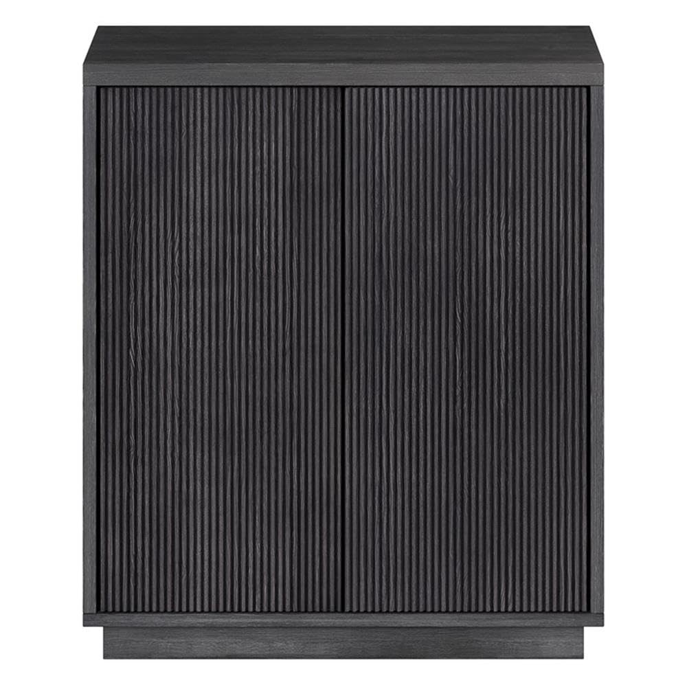 Henn&Hart 28" Wide Rectangular Accent Cabinet in Charcoal Gray, for Home, Living Room, Bedroom, Entertainment Room, Office