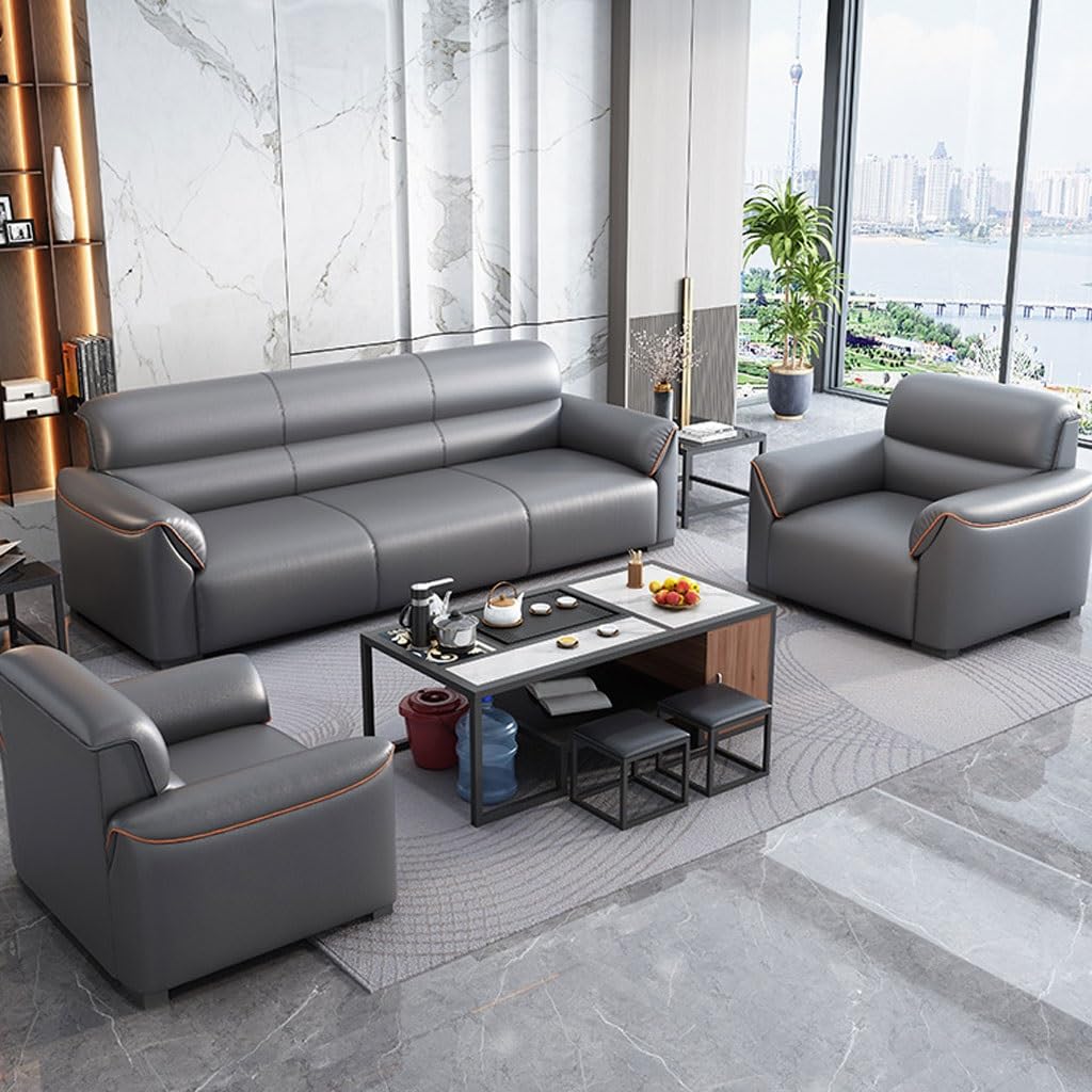 ULTRAWAVE Sofa for Living Room Simple Office Sofa Business Reception Room Reception Area Office Multifunctional Sofa Couch(C1)