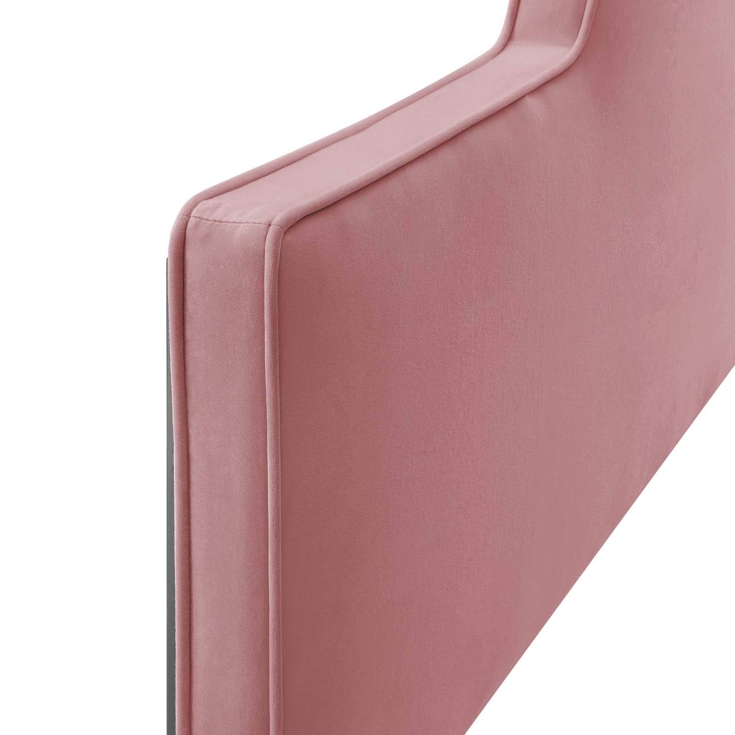 Modway MOD-6302-DUS Dawn Twin Performance Velvet Headboard, Dusty Rose