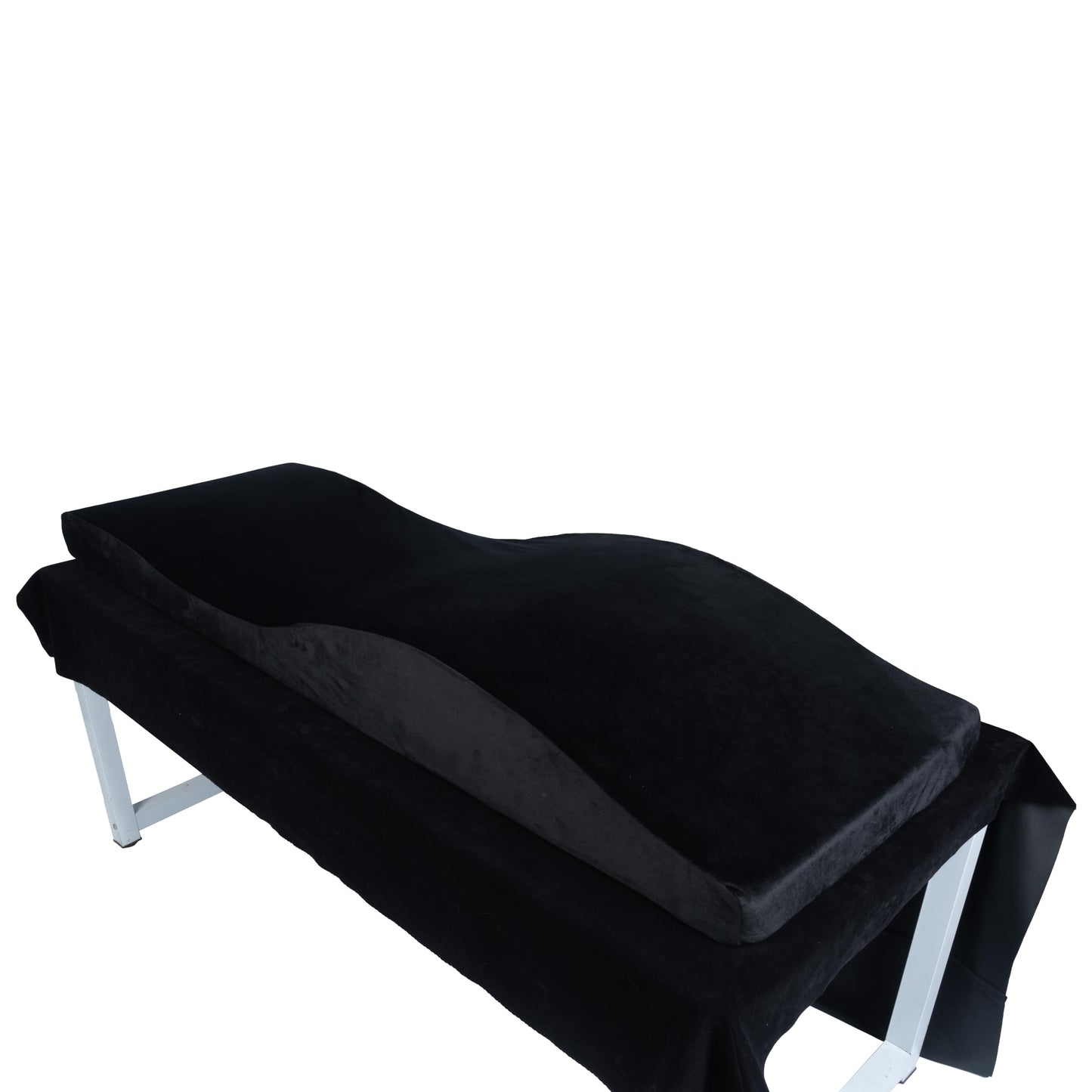 ENDELLE Lash Bed Topper,Curvy Massage Foam Cushion for Salon, Ergonomic Massage Topper with Removable Cover-70×23"