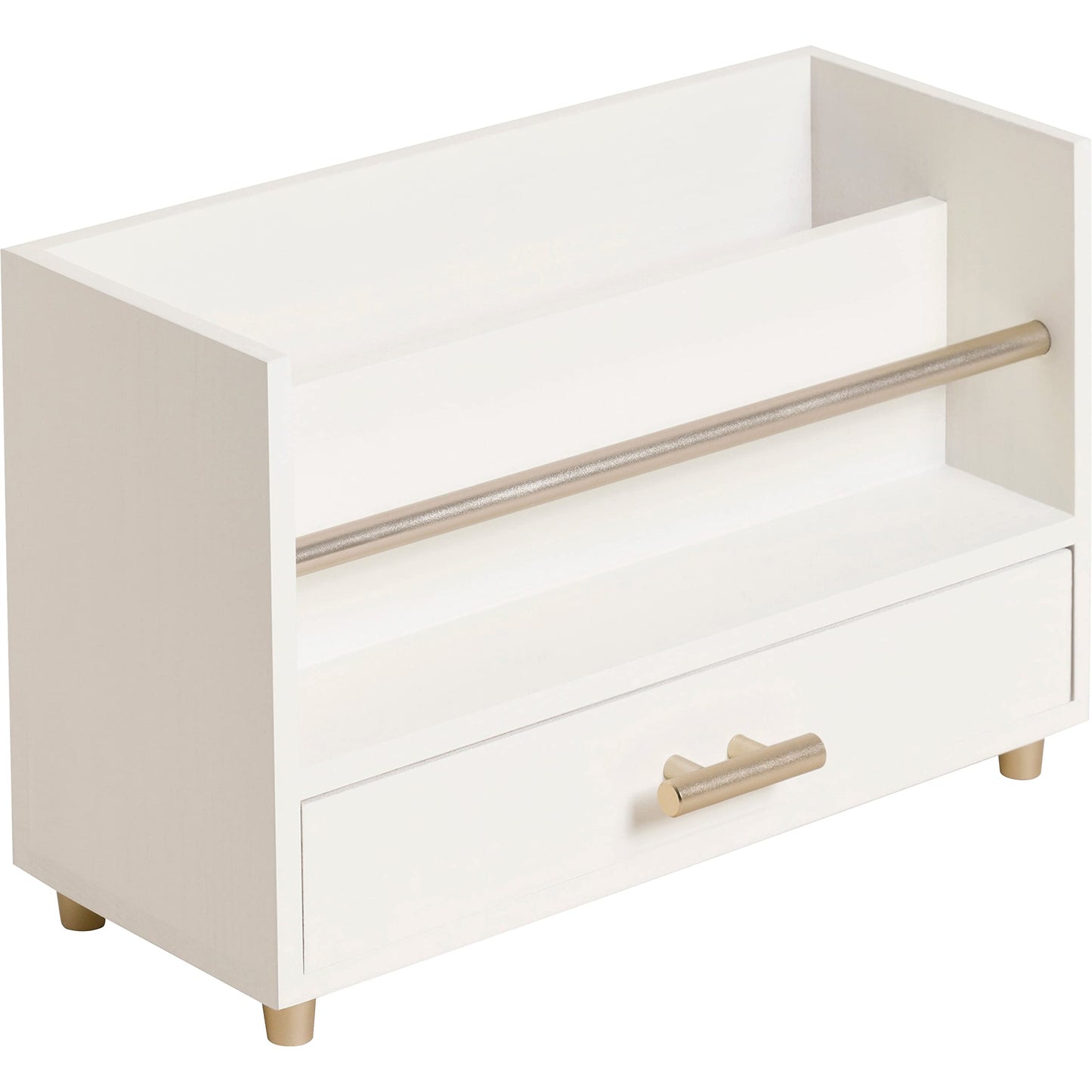 U Brands Juliet Letter Sorter, Office Supplies, Off-White and Gold, 1 Count