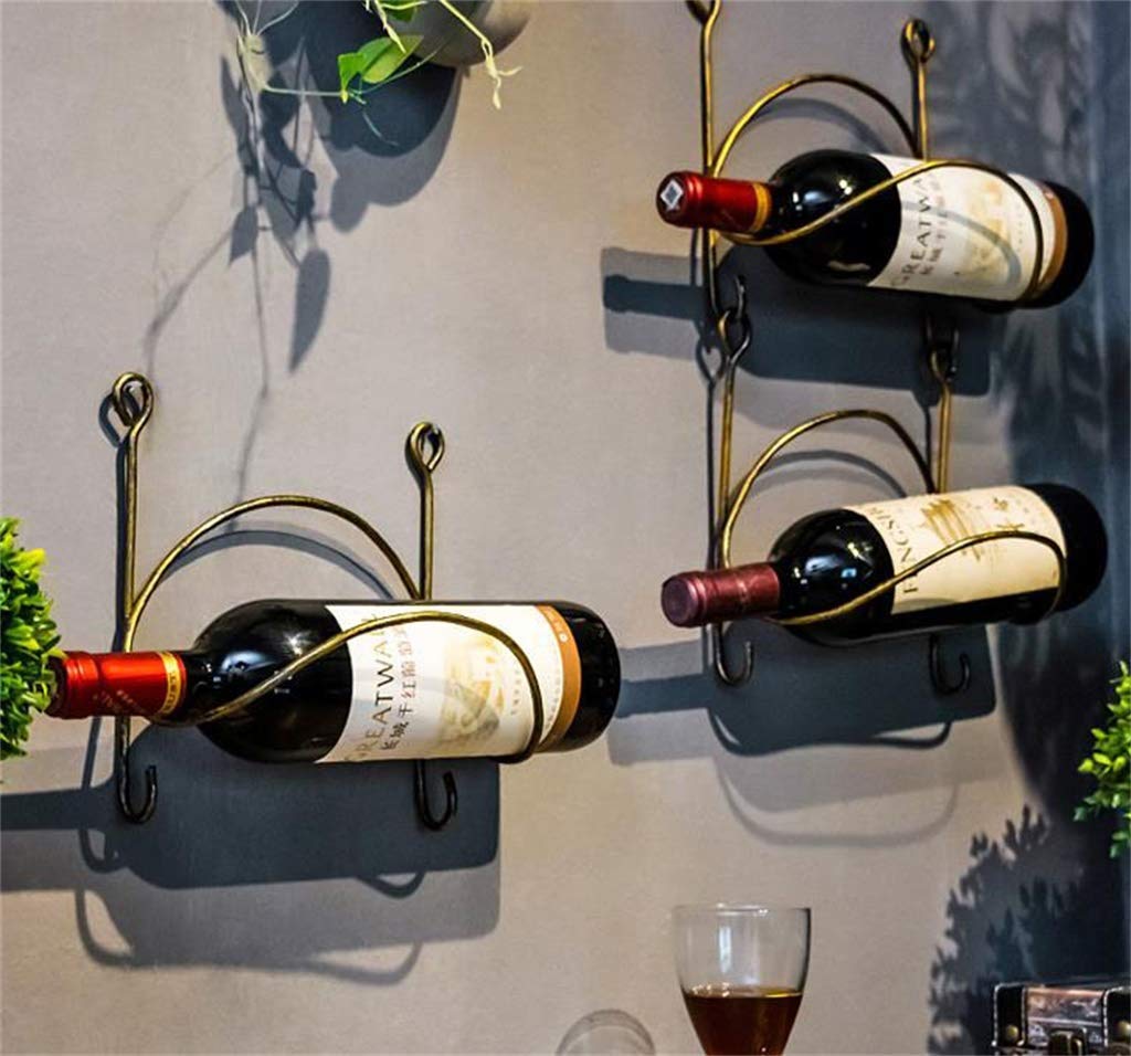 Single Bottle Wine Rack Wall-Mounted Cafe Bar Display Stand Rack