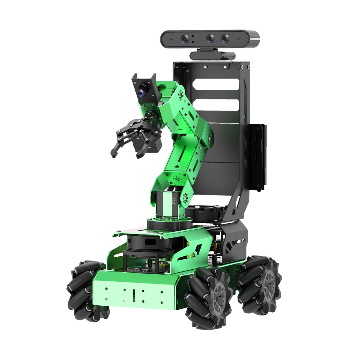 HIWONDER JetAuto Pro ROS2 Robot Car with AI Vision Robotic Arm Support SLAM Mapping/Navigation/Autonomous Driving/Python for Engineering Student and Adults（Advanced Kit with Jetson Orin Nano 8GB）