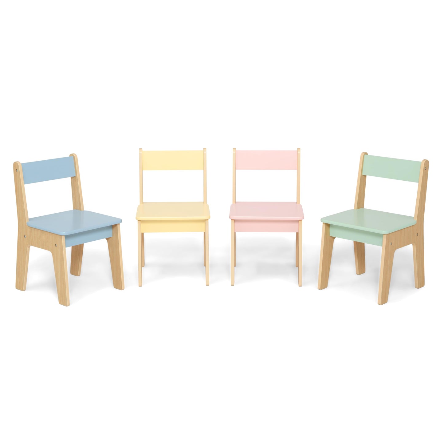 Delta Children - GapKids Table and 4 Chair Set with Paper Roll Holder - Greenguard Gold Certified, Pastel