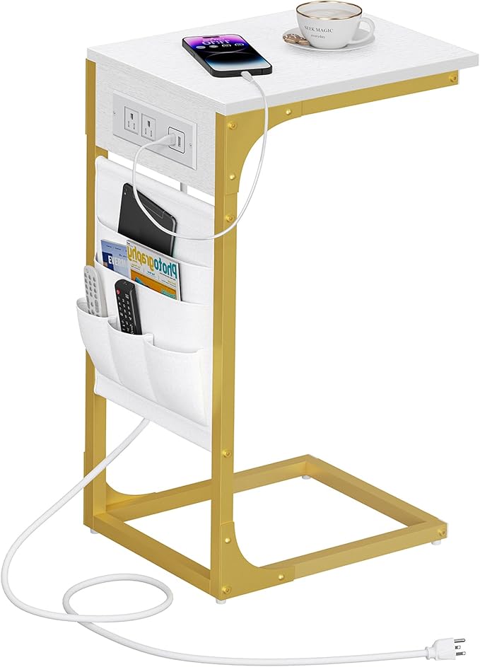 TUTOTAK C Shaped End Table