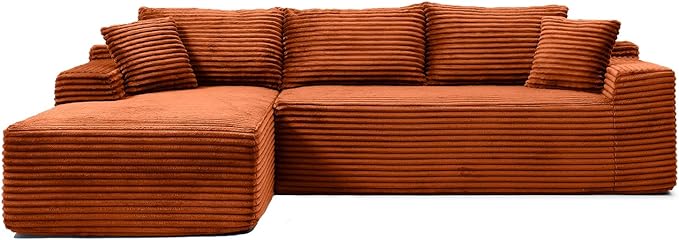 Cloud Sectional Couch, Corduroy Boneless Couches