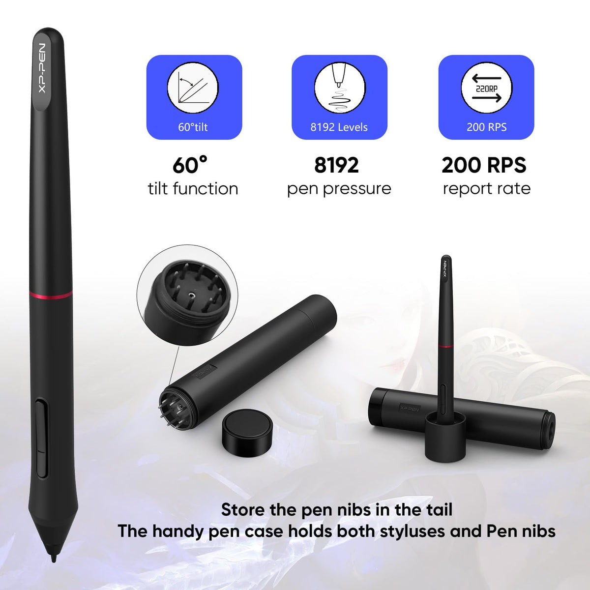 XPPen Artist 24 Pro 2.5K QHD Drawing Tablet with Screen,16.7M Colors Graphics Tablet with 8192 Pen Pressure Battery-Free Tilt Stylus & 20 Shortcut Keys for Windows, Mac, Chrome, Linux, 23.8"