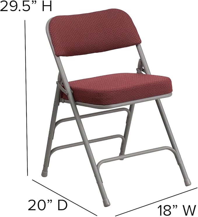 Flash Furniture HERCULES Series Premium Curved Triple Braced & Double Hinged
