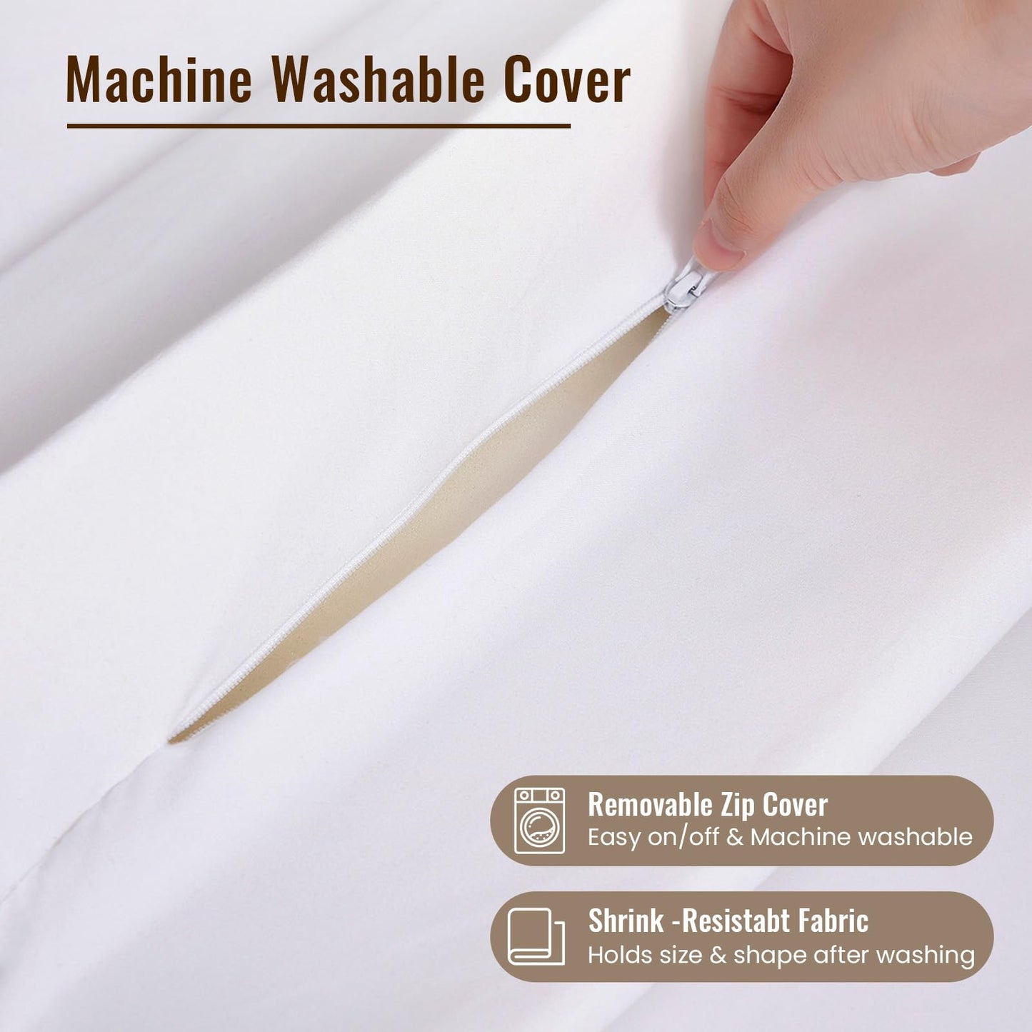 Vekkia 75 x 12 Extra-Wide & Thin Twin to King Converter- Split King Gap Filler (0-3") with Upgraded T-Shaped Design,Washable Cover, Fits Family Beds, Guest Room, Hotel & Vacation Rentals