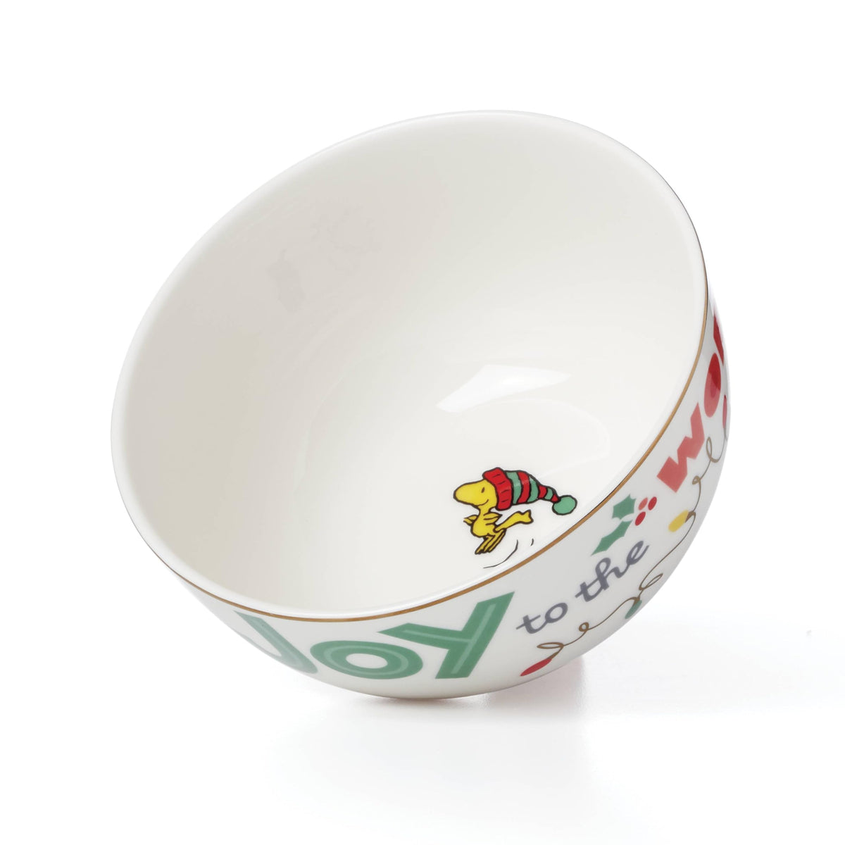 Lenox 896322 Snoopy Christmas All-Purpose Bowls, Set of 4, Holiday Dinnerware