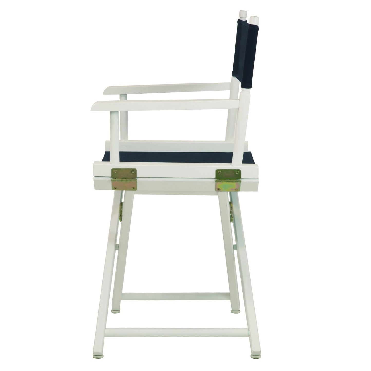 Casual Home 18" Director's Chair White Frame with Navy Canvas