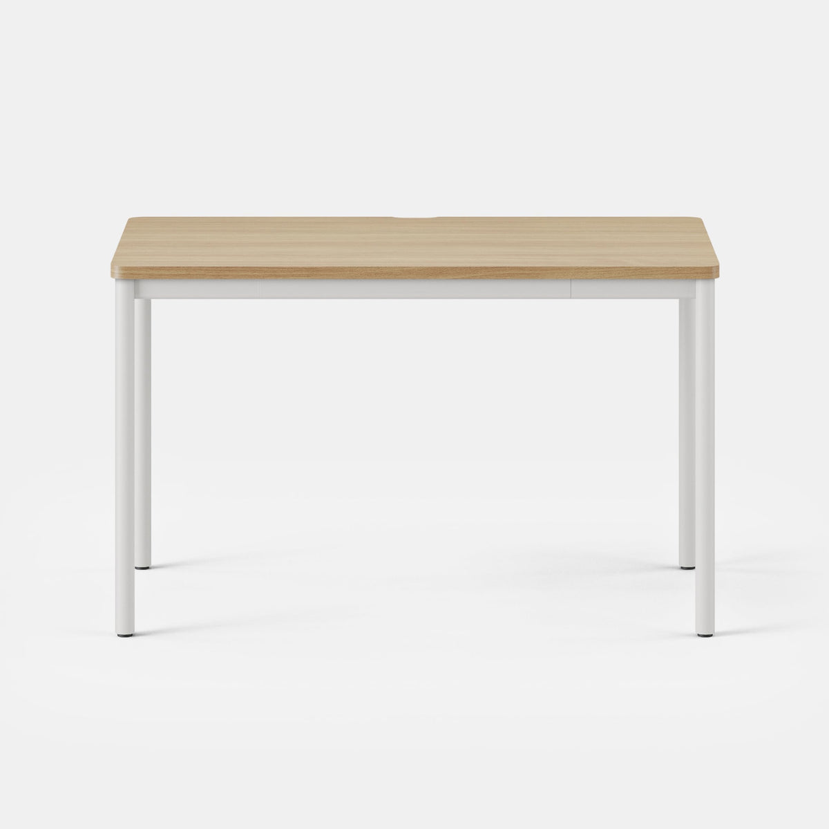 Branch Daily Desk - Functional at Home Office Desk with Effortless Assembly, Timeless Design, Rounded Corners, and Built-in Cable Notch - 36” W x 28.5” H x 24” D - Woodgrain Work Table